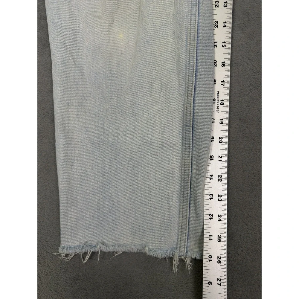Abercrombie‎ And Fitch Jeans Womens 12 S Blue Light Wash 90s Straight Low Rise